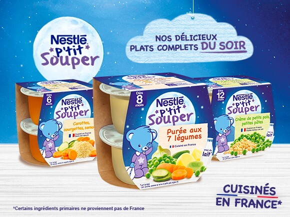 Découvrez 2 nouveaux plats du soir Nestlé® P’tit Souper inspirés du célèbre risotto