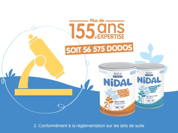 Nidal Natea 1 lait bébé poudre 1er Age 800g   - Shopping et  Courses en ligne, livrés à domicile ou au bureau, 7j/7 à la Réunion