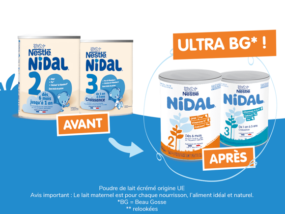 Nestlé Nidal 2 dès 6 mois (800 g) au meilleur prix sur
