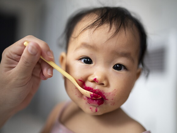 Recette pour bébé de 4 mois : repas fruit bébé - Gourde compote